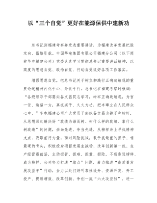 以“三个自觉”更好在能源保供中建新功.docx