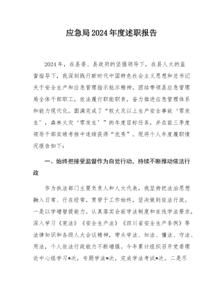 应急局2024年度述职报告.docx