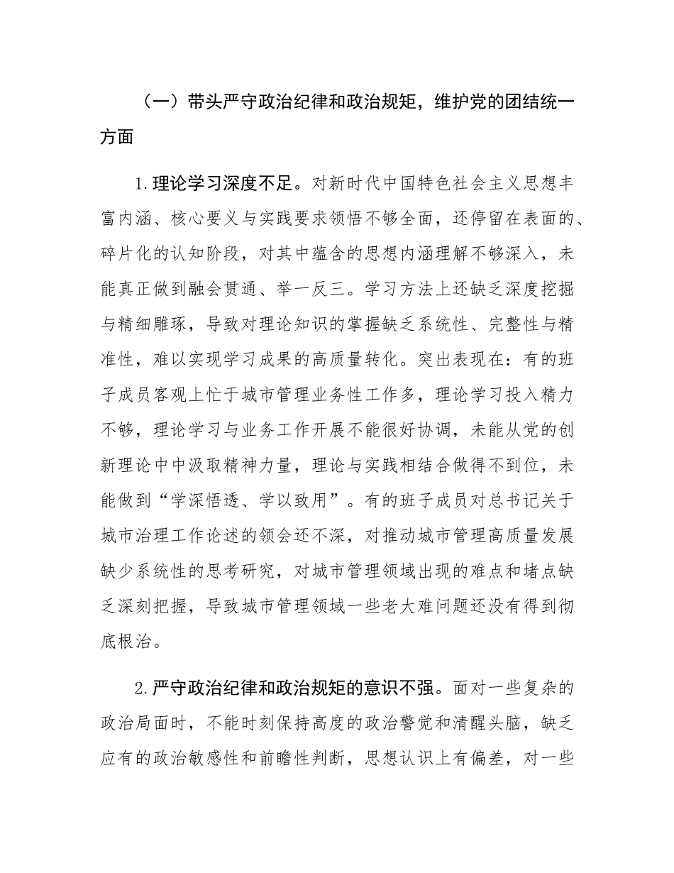 2024年民主SH会班子的对照检查材料.docx_第3页