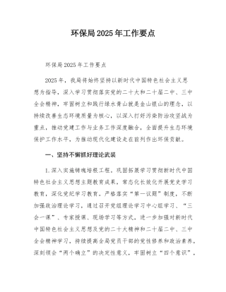 环保局2025年工作要点.docx