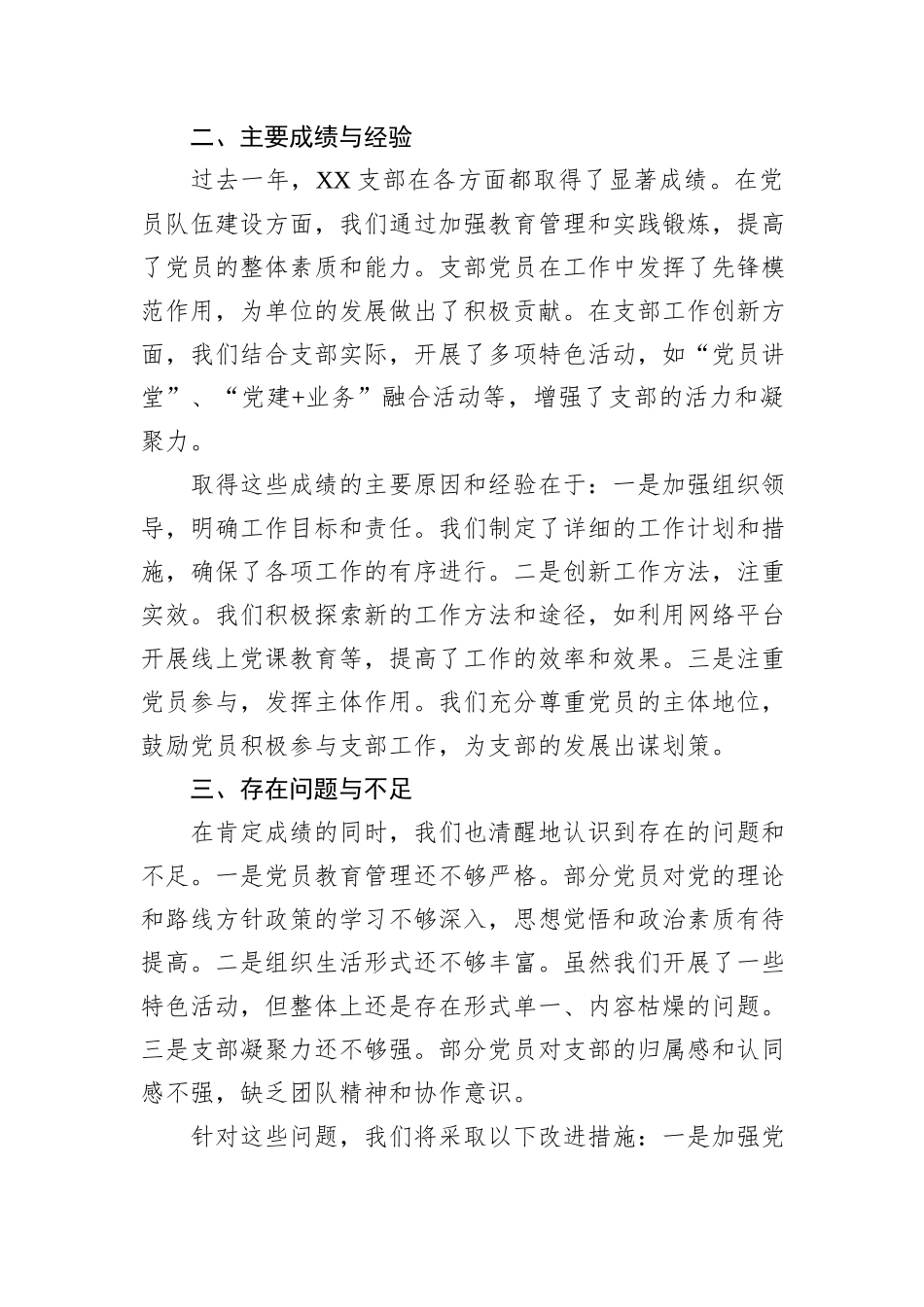 2025年度XX支部书记述职报告.docx_第2页