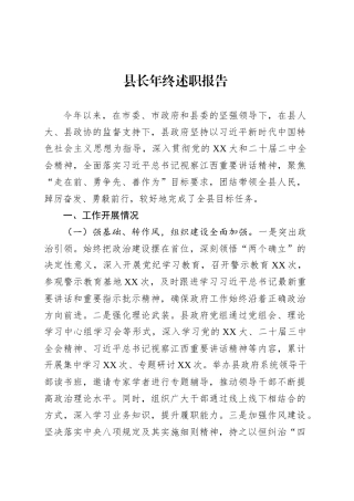 县长年终述职报告.docx