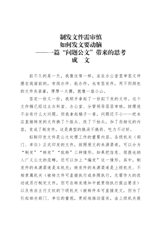 一篇“问题公文”带来的思考.docx
