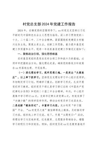 村党总支部2024年党建工作报告20250305.docx