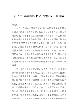 在2025年党组织书记专题会议上的讲话.docx