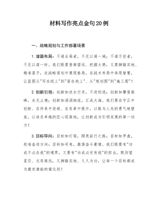 材料写作亮点金句20例.docx
