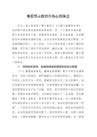 观看警示教育片的心得体会.docx