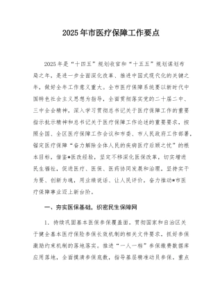 2025年市医疗保障工作要点.docx