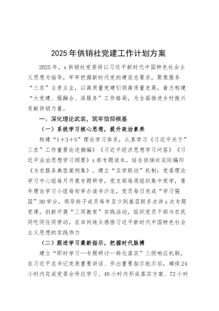 2025年供销社党建工作计划方案20250319.docx