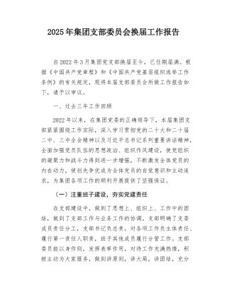 2025年集团支部委员会换届工作报告.docx