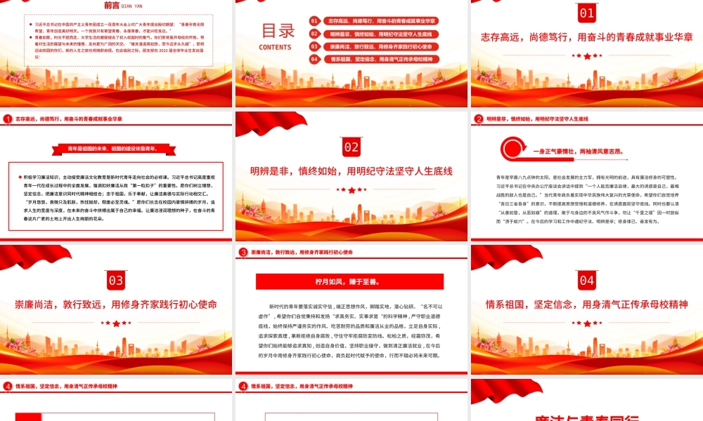 2022廉洁与青春同行PPT扣好第一粒扣子走好廉洁从业的人生道路青年宣教团课课件.pptx