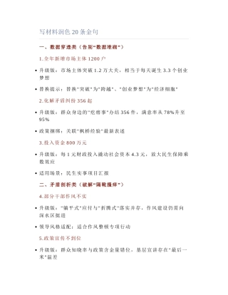 2025-03-21_写材料润色20条金句.docx