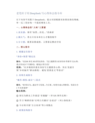 2025-04-03_老笔杆子用DeepSeek写心得体会指令库.docx