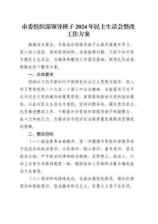 （会后）组织部2024年民主生活会整改工作方案20250312.docx