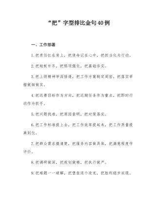 “把”字型排比金句40例.docx