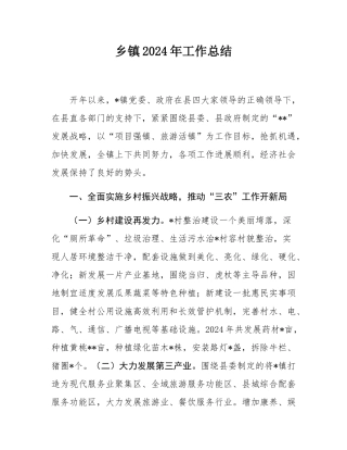 乡镇2024年工作总结.docx