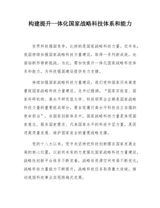 构建提升一体化国家战略科技体系和能力.docx