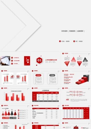 2021上半年财务分析报告PPT简洁质感财务部财务经理工作总结述职汇报多图表实用型模板.pptx