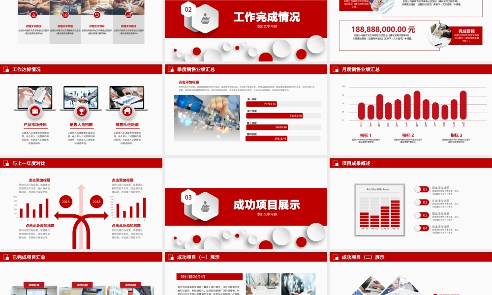 2023销售部工作汇报工作总结年终总结述职报告新年工作计划PPT模板.pptx