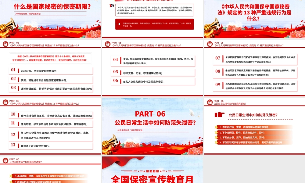 精品2025年全国保密宣传教育月PPT共筑保密防线维护国家安全课件.pptx