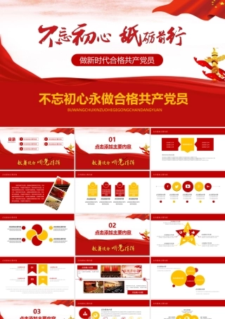 不忘初心永做合格共产党员PPT.pptx