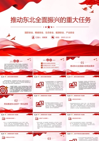 东北全面振兴PPT大气简洁务实推进东北经济一体化进程课件下载.pptx