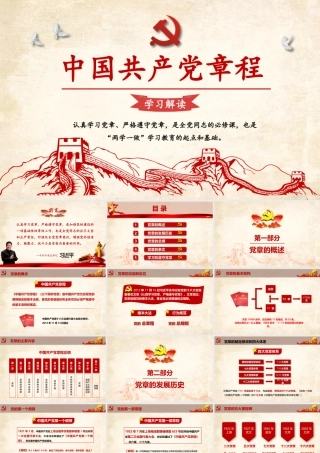 中国共产党新党章学习ppt党章全文解读.pptx