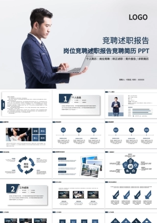 原创竞聘述职报告个人简历岗位竞聘PPT.pptx