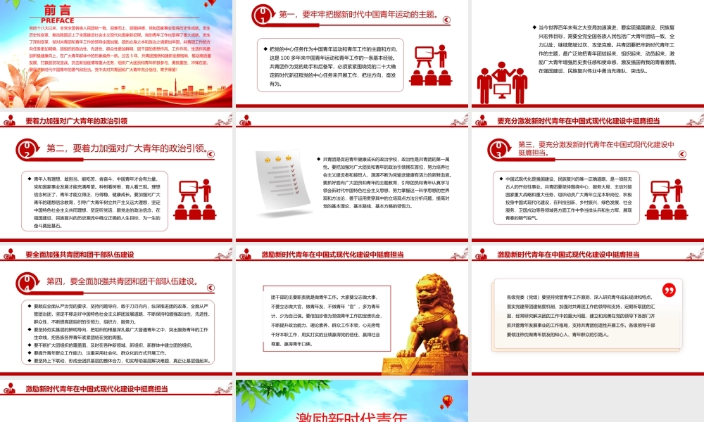 激励新时代青年在中国式现代化建设中挺膺担当PPT大气精美团课课件.pptx