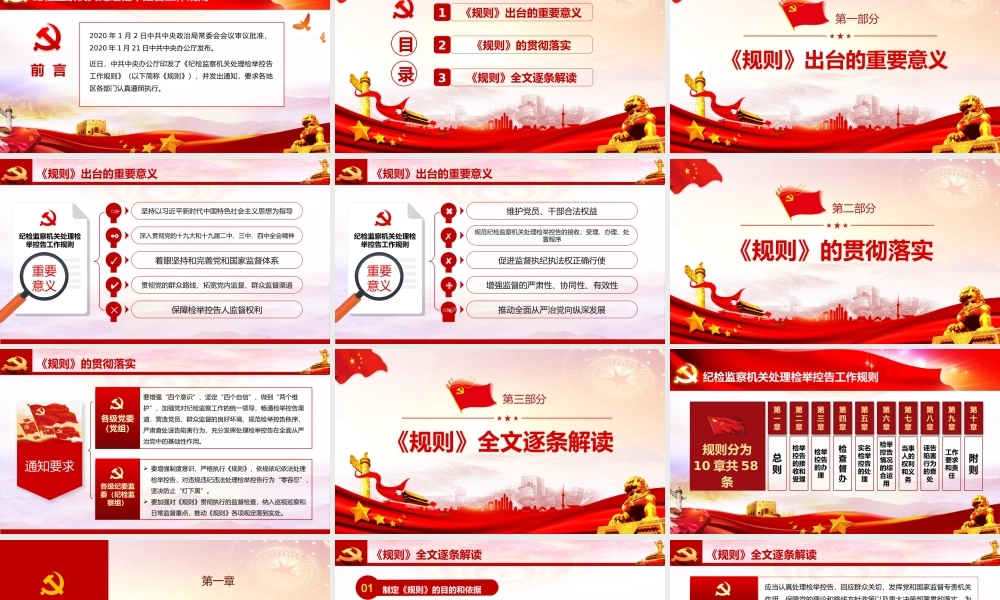 纪检监察机关处理检举控告工作规则.pptx