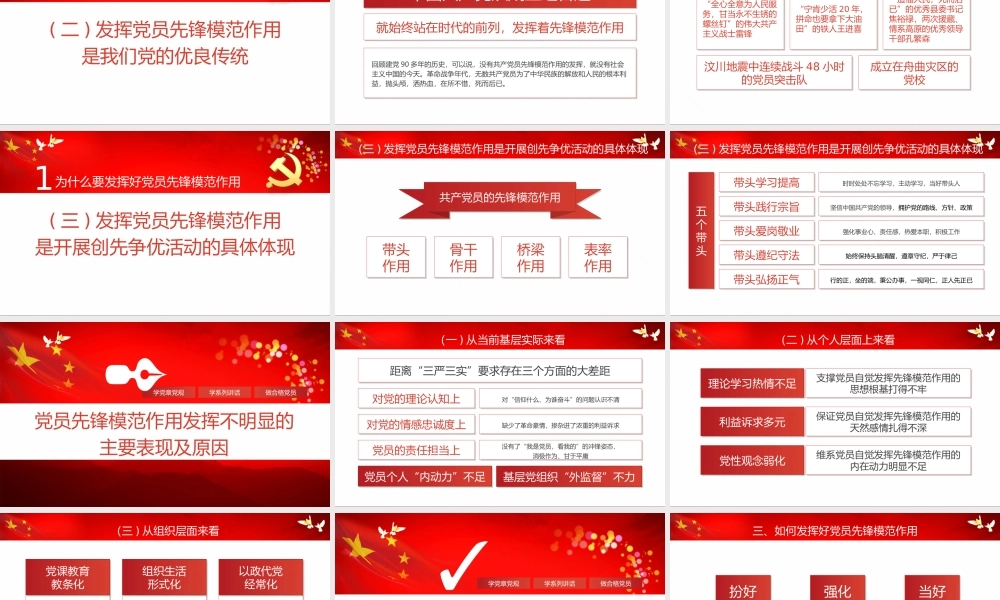 坚持根本宗旨发挥党员作用.pptx