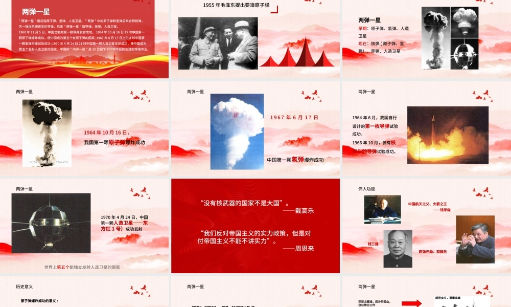 简洁党建风两弹一星精神专题党课PPT.pptx