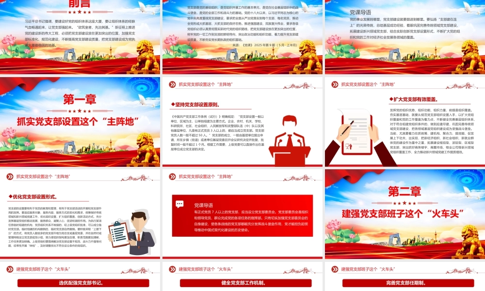 精美实用全面提高新时代党支部建设质量PPT党课.pptx