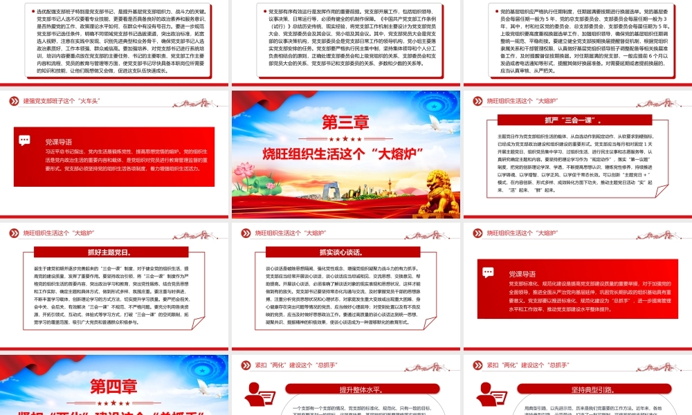 精美实用全面提高新时代党支部建设质量PPT党课.pptx