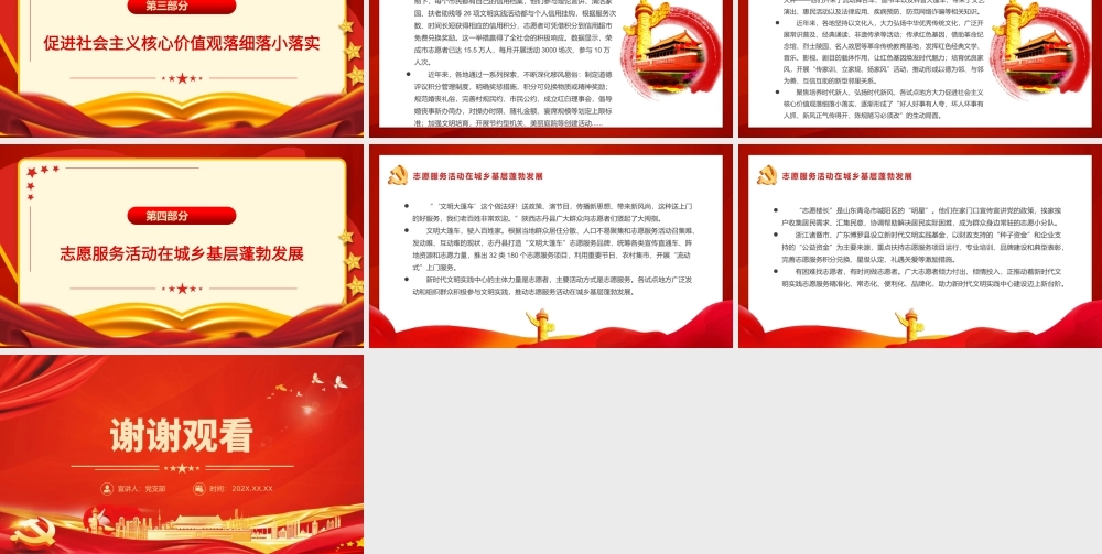 聚焦服务群众弘扬时代新风PPT红色简洁新时代文明实践中心试点工作成效显著党课课件.pptx