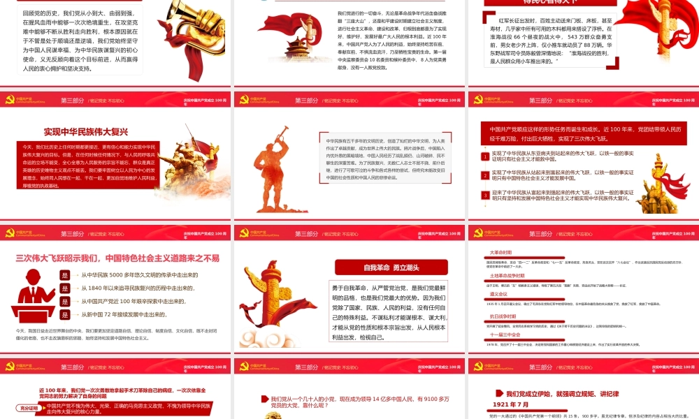 铭记党史不忘初心PPT红色党政风七一建党节热烈庆祝中国共产党成立101周年专题党课课件模板.pptx