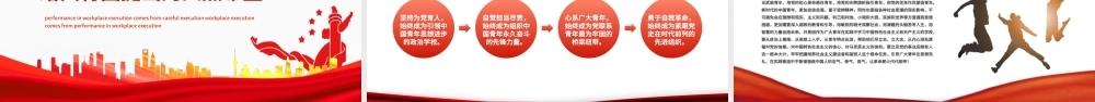 青春心向党建功新时代PPT精品庆祝中国青年团成立100周年课件模板.pptx