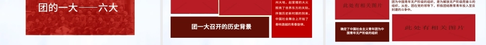 庆建团百年学团史知识PPT红色精品庆祝共青团团史100周年专题党课课件模板.pptx