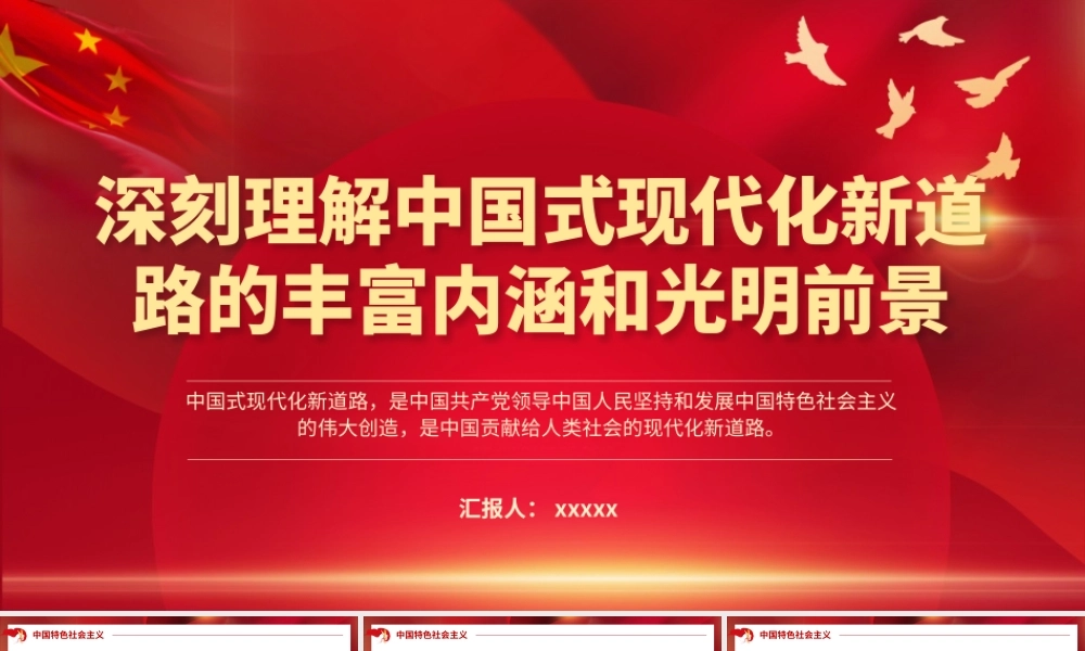 深刻理解中国式现代化新道路的丰富内涵和光明前景.pptx