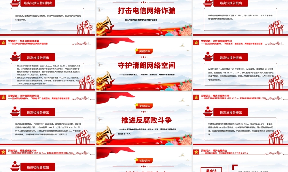 十大关键词解读两高报告PPT红色精美2025两会专题课件.pptx