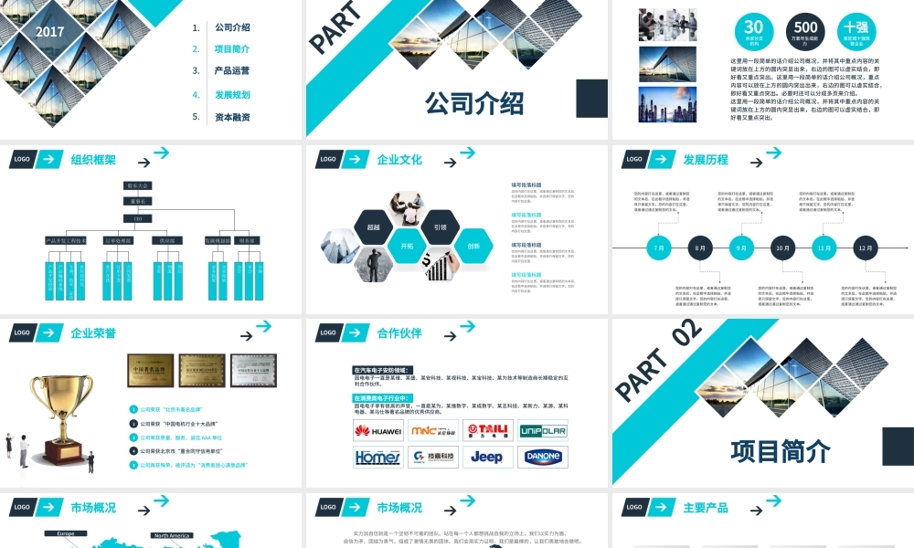 稳重简约蓝色公司简介企业文化宣传PPT.pptx