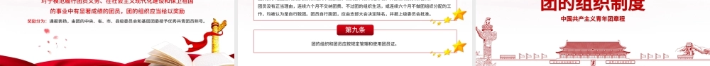 新时代的共青团员PPT深入学习中国共产主义青年团章程专题课件模板.pptx
