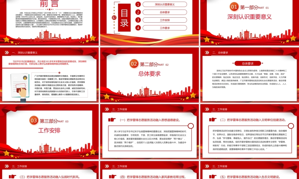 学雷锋纪念日PPT简洁大气推进学雷锋志愿服务常态化规范化课件.pptx