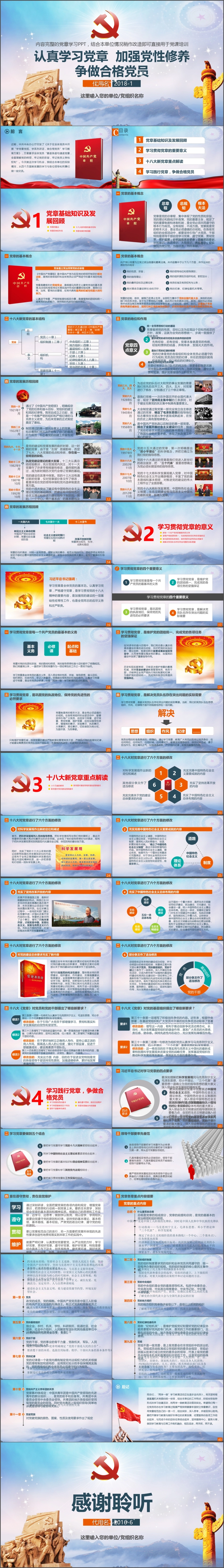 学习党章党规党支部党委两学一做做合格党员PPT.jpg_第1页