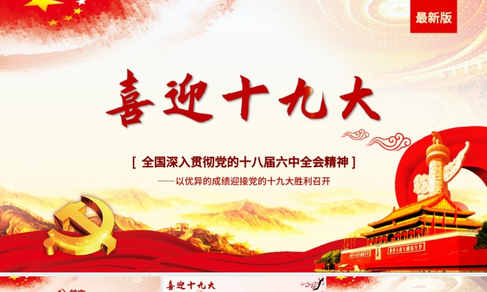 2019党委党政做合格党员PPT模板.pptx