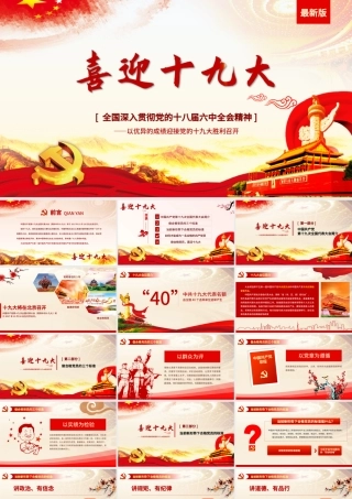 2019党委党政做合格党员PPT模板.pptx