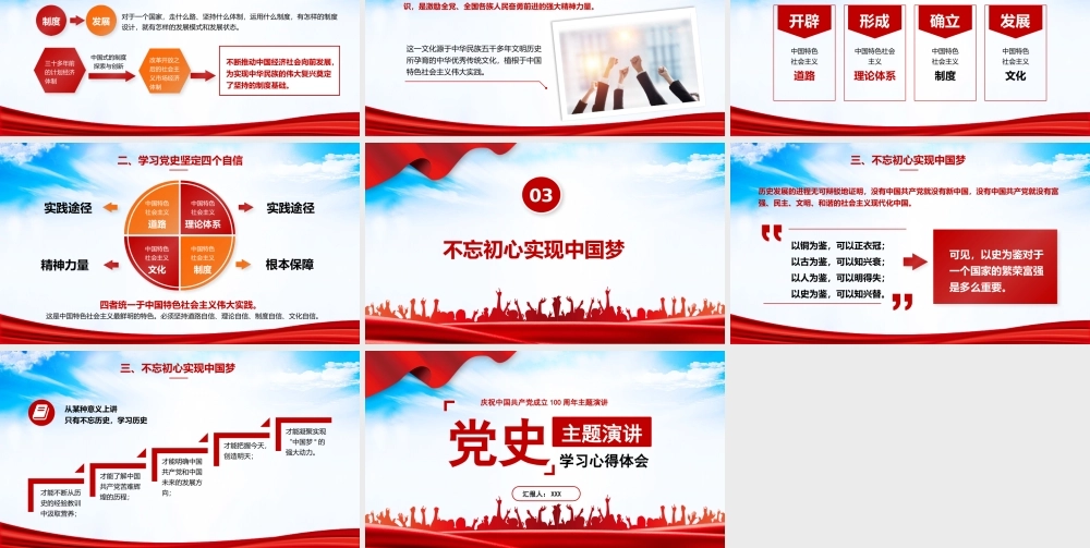 2021百年党史学习心得体会学习感悟主题演讲PPT课件.pptx