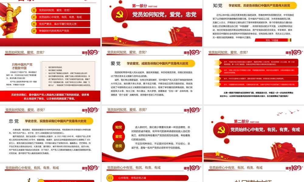 2021学党史增党性作表率PPT建党100周年党员教育培训专题党课之争做新时代的优秀共产党员课件.pptx