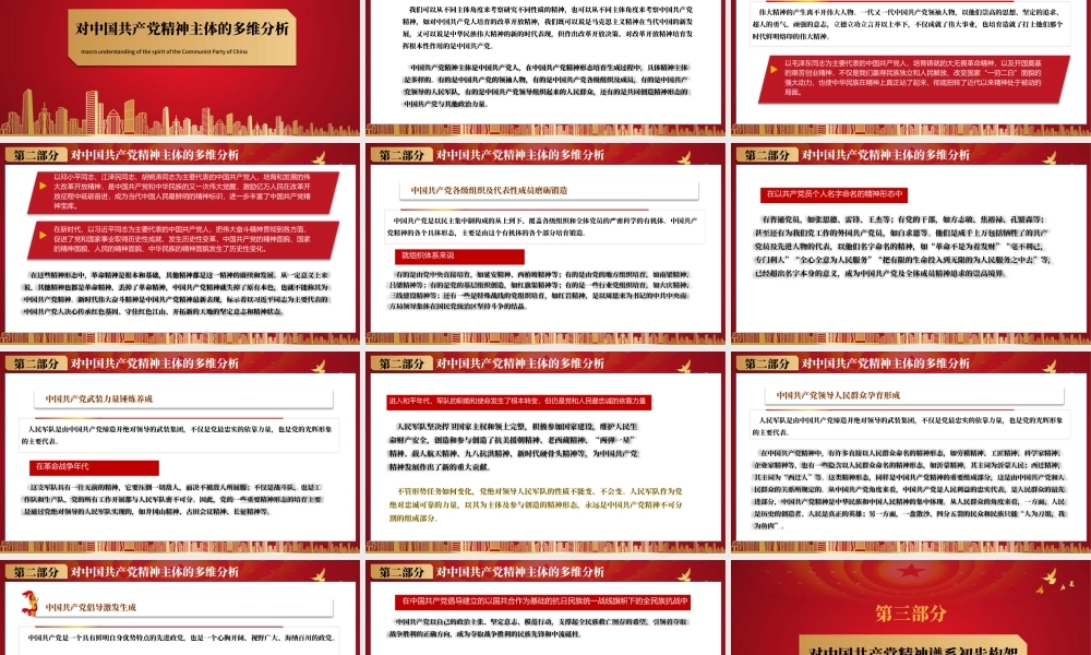2021中国共产党精神谱系PPT庆祝中国共产党成立100周年专题党史党课PPT模板.pptx