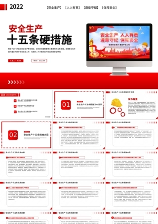 2022年安全生产十五条措施PPT强化安全生产责任落实坚决防范遏制重特大事故专题课件.pptx